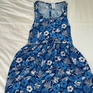 Disney Blue Aloha Dress- Size Medium